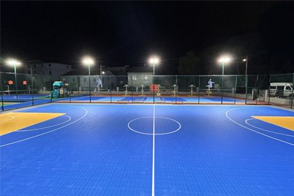 Ningbo Xuepo village national fitness plaza construction completed