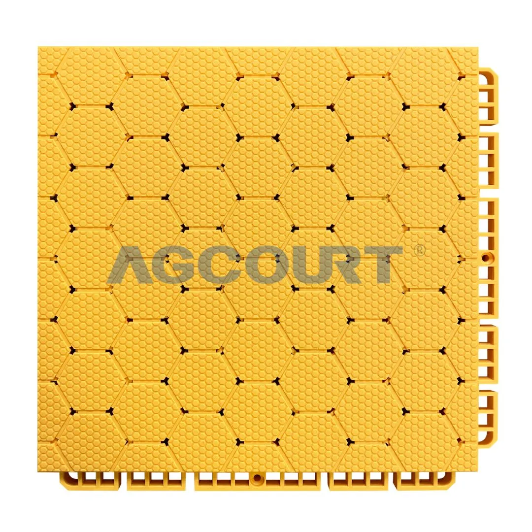 AG-V1-Pro TPE Interlocking Sports Flooring Tiles 16mm Cushioning