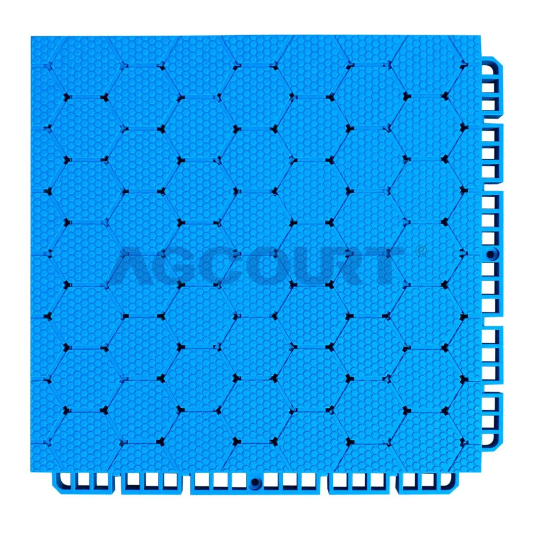 AG-V1-Pro TPE Interlocking Sports Flooring Tiles 16mm Cushioning
