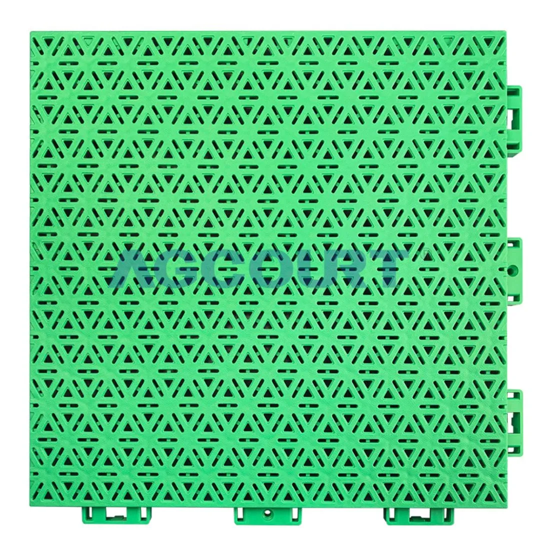 AG-P3 Three Layers Pearl-Pattern Anti-Slip Hexagonal PP Tiles Interlocking Suspended Modular Flooring