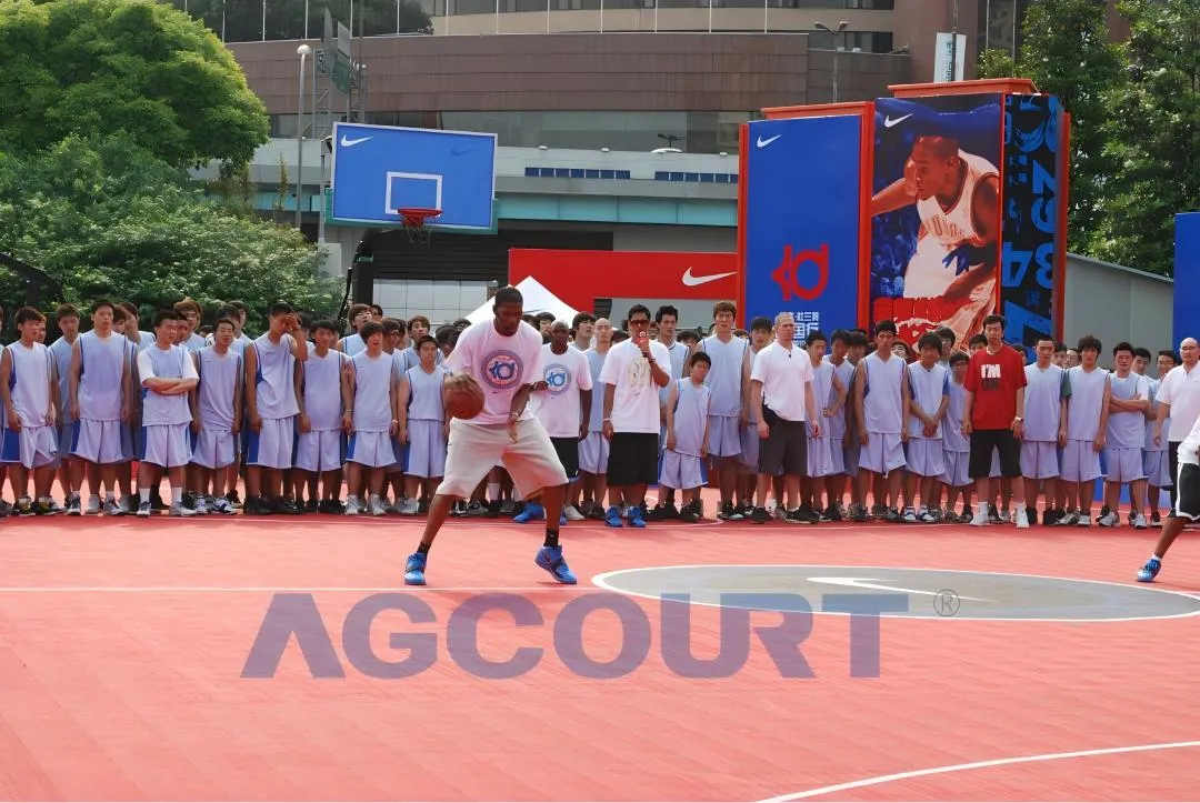 Outdoor Basketball Training Court During Kevin Durant's 2010